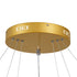 kelvo® DIAMOND KLV-101-0240-V2 Κρεμαστό Φωτιστικό Οροφής LED 120W βάση φωτιστικού χρυσού χρώματος.