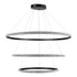 kelvo® DIAMOND KLV-101-0241 Κρεμαστό Φωτιστικό Οροφής LED 150W 15000lm 180° AC 220-240V IP20 Ρυθμιζόμενο Λευκό CCT με Χειριστήριο από 2700K έως 6000K Dimmable - Lumileds SMD Chip - Μαύρο Ματ - Μ100 x Π100 x Υ100cm - 3 Χρόνια Εγγύηση