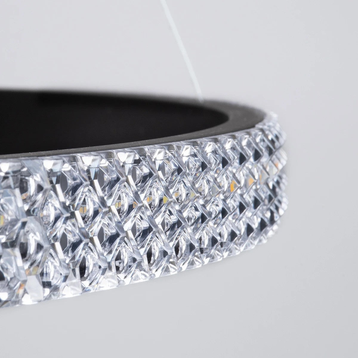 kelvo® DIAMOND KLV-101-0241 Κρεμαστό Φωτιστικό Οροφής LED 150W 15000lm 180° AC 220-240V IP20 Ρυθμιζόμενο Λευκό CCT με Χειριστήριο από 2700K έως 6000K Dimmable - Lumileds SMD Chip - Μαύρο Ματ - Μ100 x Π100 x Υ100cm - 3 Χρόνια Εγγύηση