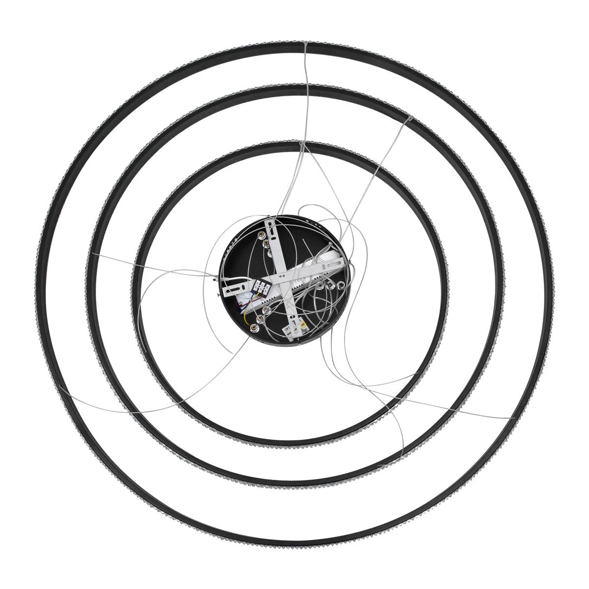 kelvo® DIAMOND KLV-101-0241-V2 Κρεμαστό Φωτιστικό Οροφής LED 150W 15000lm 180° AC 220-240V IP20 Ρυθμιζόμενο Λευκό CCT με Χειριστήριο από 2700K έως 6000K Dimmable - Μαύρο Ματ - Εσωτερική απεικόνιση