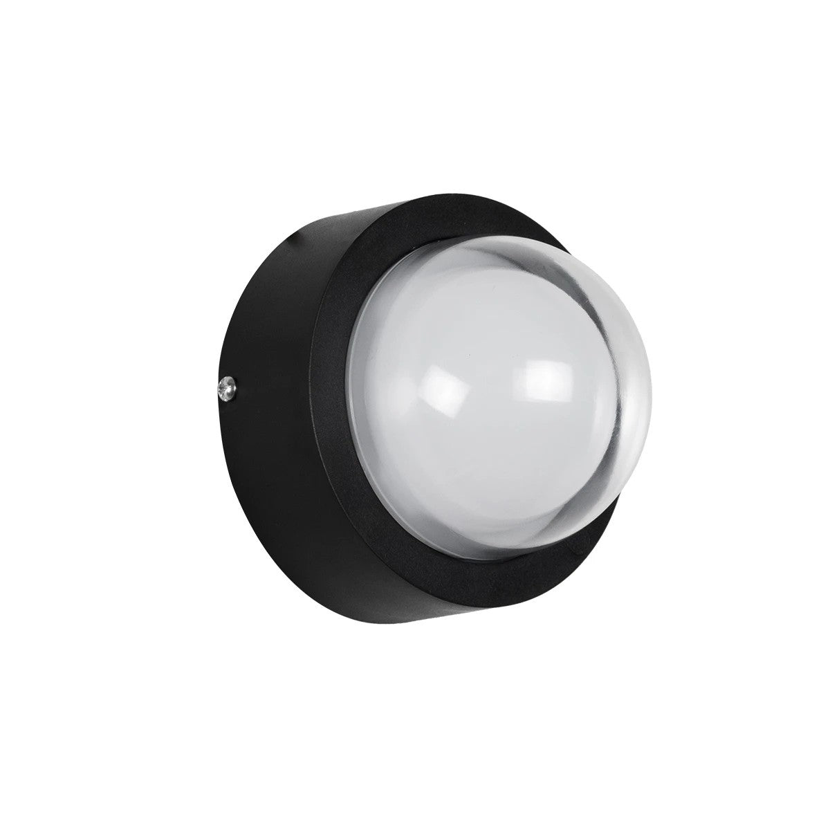 kelvo® NEXA KLV-101-0248 Φωτιστικό Τοίχου / Απλίκα LED 6W 600lm 180° AC 220-240V Αδιάβροχο IP65 Θερμό Λευκό 2700K - Sanan SMD Chip & TÜV SÜD Driver - Μαύρο Ματ - Μ11 x Π8.5 x Υ11cm - 5 Χρόνια Εγγύηση