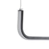 kelvo® LINARIA KLV-101-0255 Κρεμαστό Φωτιστικό Οροφής LED 36W 3600lm 180° AC 220-240V IP20 Ρυθμιζόμενο Λευκό CCT με Χειριστήριο από 2700K έως 6000K Dimmable - Lumileds SMD Chip - Μαύρο Ματ - Μ120 x Π2 x Υ10cm - 3 Χρόνια Εγγύηση