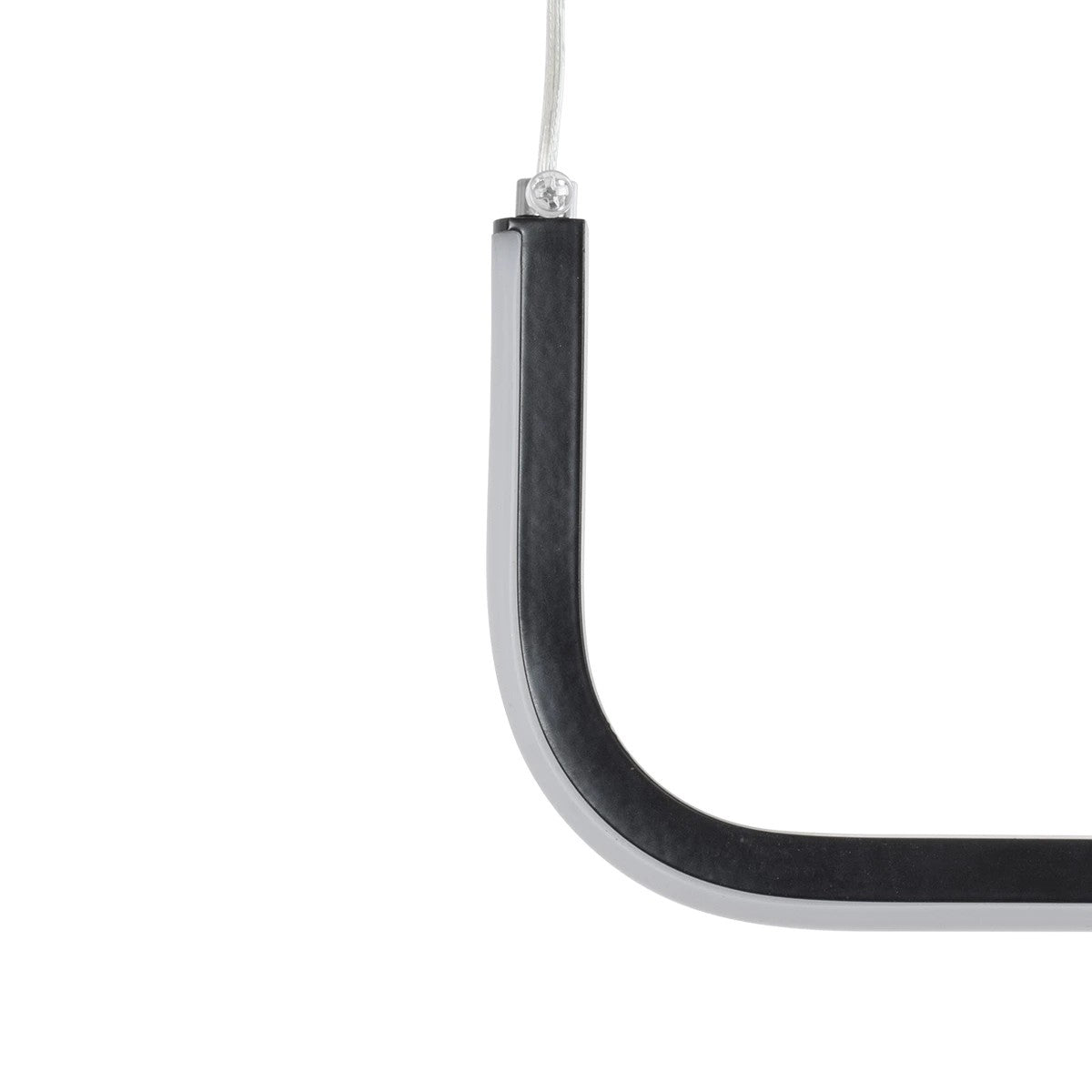 kelvo® LINARIA KLV-101-0255 Κρεμαστό Φωτιστικό Οροφής LED 36W 3600lm 180° AC 220-240V IP20 Ρυθμιζόμενο Λευκό CCT με Χειριστήριο από 2700K έως 6000K Dimmable - Lumileds SMD Chip - Μαύρο Ματ - Μ120 x Π2 x Υ10cm - 3 Χρόνια Εγγύηση