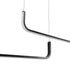 kelvo® LINARIA KLV-101-0258 Κρεμαστό Φωτιστικό Οροφής LED 72W 7200lm 180° AC 220-240V IP20 Ρυθμιζόμενο Λευκό CCT με Χειριστήριο από 2700K έως 6000K Dimmable - Lumileds SMD Chip - Μαύρο Ματ - Μ130 x Π4 x Υ25cm - 3 Χρόνια Εγγύηση