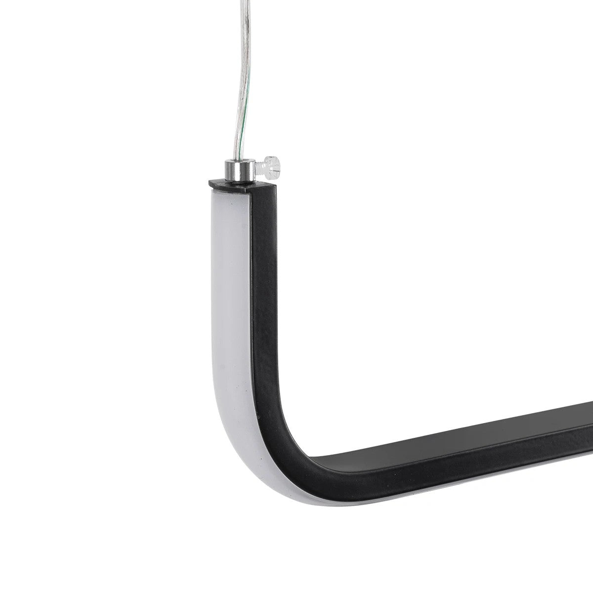 kelvo® LINARIA KLV-101-0258 Κρεμαστό Φωτιστικό Οροφής LED 72W 7200lm 180° AC 220-240V IP20 Ρυθμιζόμενο Λευκό CCT με Χειριστήριο από 2700K έως 6000K Dimmable - Lumileds SMD Chip - Μαύρο Ματ - Μ130 x Π4 x Υ25cm - 3 Χρόνια Εγγύηση