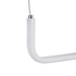 kelvo® LINARIA KLV-101-0259-V2 Κρεμαστό Φωτιστικό Οροφής LED 72W 7200lm 180° AC 220-240V IP20 Ρυθμιζόμενο Λευκό CCT με Χειριστήριο από 2700K έως 6000K Dimmable - Lumileds SMD Chip - Λευκό Ματ - Μ220 x Π4 x Υ25cm - 3 Χρόνια Εγγύηση