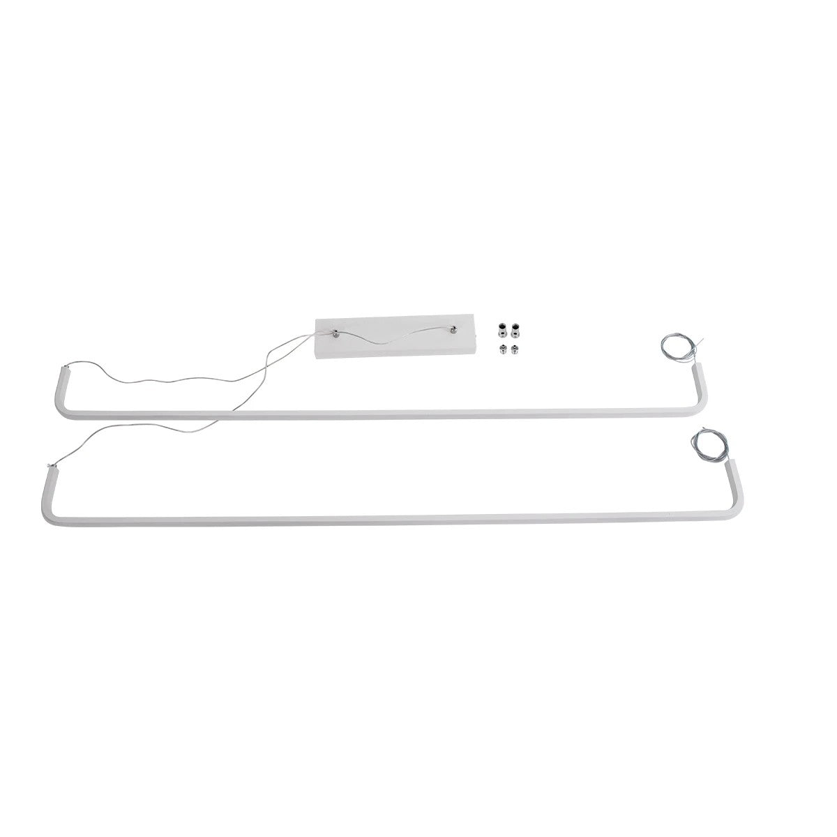 kelvo® LINARIA KLV-101-0259-V2 Κρεμαστό Φωτιστικό Οροφής LED 72W 7200lm 180° AC 220-240V IP20 Ρυθμιζόμενο Λευκό CCT με Χειριστήριο από 2700K έως 6000K Dimmable - Lumileds SMD Chip - Λευκό Ματ - Μ220 x Π4 x Υ25cm - 3 Χρόνια Εγγύηση