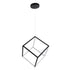 kelvo® KIBOO KLV-101-0261 Κρεμαστό Φωτιστικό Οροφής LED 36W 3600lm 360° AC 220-240V IP20 Ρυθμιζόμενο Λευκό CCT με Χειριστήριο από 2700K έως 6000K Dimmable - Lumileds SMD Chip - Μαύρο Ματ - Μ40 x Π40 x Υ40cm - 3 Χρόνια Εγγύηση