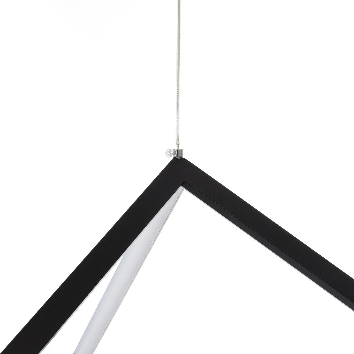 kelvo® KIBOO KLV-101-0261 Κρεμαστό Φωτιστικό Οροφής LED 36W 3600lm 360° AC 220-240V IP20 Ρυθμιζόμενο Λευκό CCT με Χειριστήριο από 2700K έως 6000K Dimmable - Lumileds SMD Chip - Μαύρο Ματ - Μ40 x Π40 x Υ40cm - 3 Χρόνια Εγγύηση