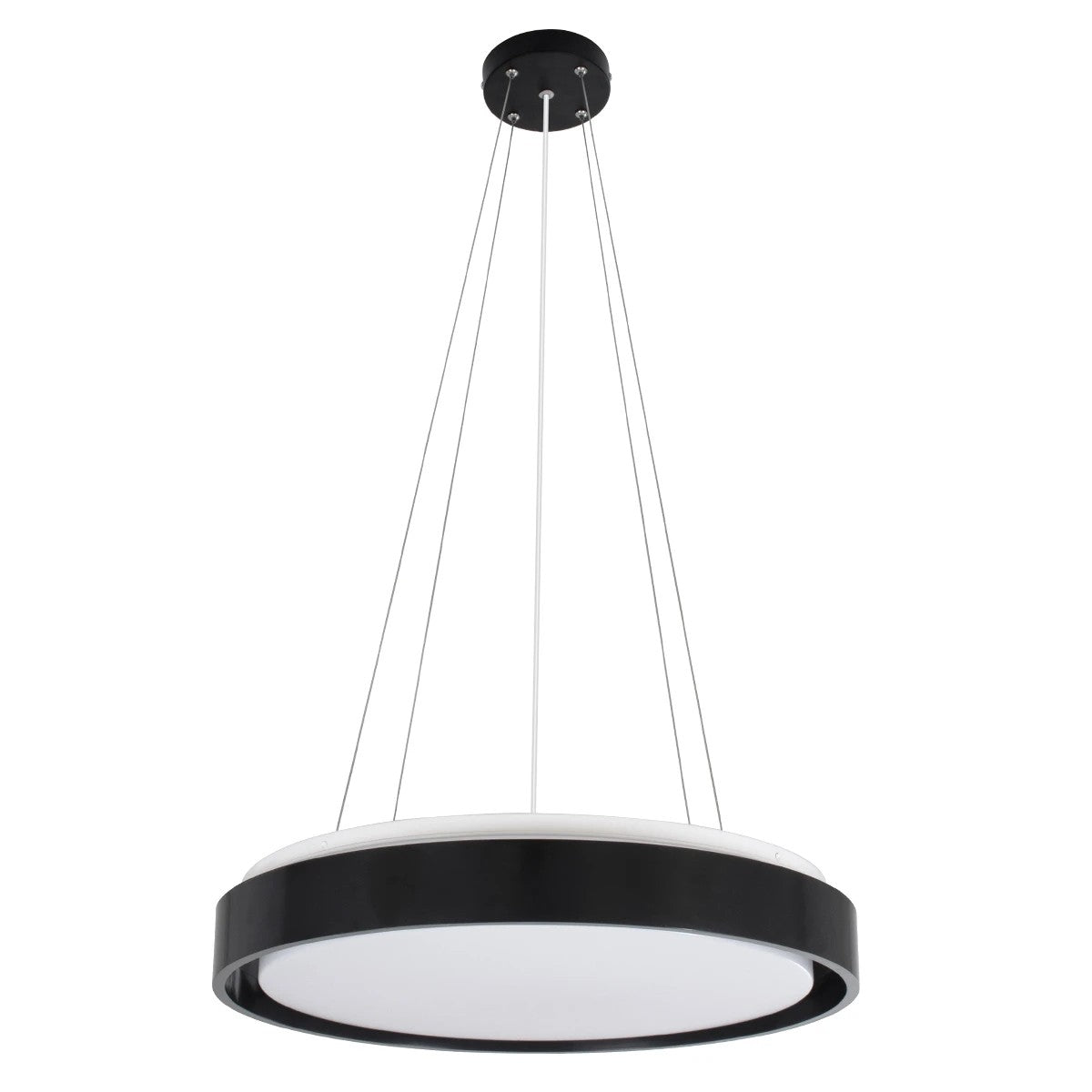 kelvo® BARCHETTA KLV-101-0265 Κρεμαστό Φωτιστικό Οροφής LED 72W 7200lm 120° AC 220-240V IP20 Ρυθμιζόμενο Λευκό CCT με Χειριστήριο από 2700K έως 6000K Dimmable - Lumileds SMD Chip - Μαύρο Ματ - Μ48 x Π48 x Υ8.2cm - 3 Χρόνια Εγγύηση