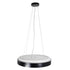kelvo® BARCHETTA KLV-101-0265-V2 Φωτιστικό Οροφής LED 72W 7200lm 120° AC 220-240V IP20 Ρυθμιζόμενο Λευκό CCT με Χειριστήριο από 2700K έως 6000K Dimmable - Lumileds SMD Chip - Μαύρο Ματ - Μ48 x Π48 x Υ8.2cm - 3 Χρόνια Εγγύηση