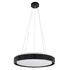 kelvo® BARCHETTA KLV-101-0265-V2 Φωτιστικό Οροφής LED 72W 7200lm 120° AC 220-240V IP20 Ρυθμιζόμενο Λευκό CCT με Χειριστήριο από 2700K έως 6000K Dimmable - Lumileds SMD Chip - Μαύρο Ματ - Μ48 x Π48 x Υ8.2cm - 3 Χρόνια Εγγύηση