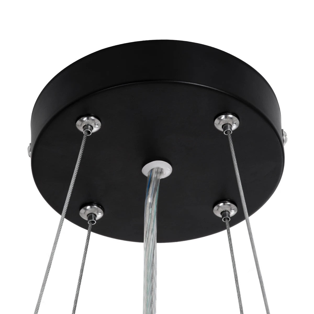 kelvo® BARCHETTA KLV-101-0266 Κρεμαστό Φωτιστικό Οροφής LED 72W 7200lm 120° AC 220-240V IP20 Ρυθμιζόμενο Λευκό CCT με Χειριστήριο από 2700K έως 6000K Dimmable - Lumileds SMD Chip - Μαύρο & Σαμπανιζέ Χρυσό Ματ - Μ48 x Π48 x Υ8.2cm - 3 Χρόνια Εγγύηση