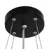 kelvo® BARCHETTA KLV-101-0266 Κρεμαστό Φωτιστικό Οροφής LED 72W 7200lm 120° AC 220-240V IP20 Ρυθμιζόμενο Λευκό CCT με Χειριστήριο από 2700K έως 6000K Dimmable - Lumileds SMD Chip - Μαύρο & Σαμπανιζέ Χρυσό Ματ - Μ48 x Π48 x Υ8.2cm - 3 Χρόνια Εγγύηση