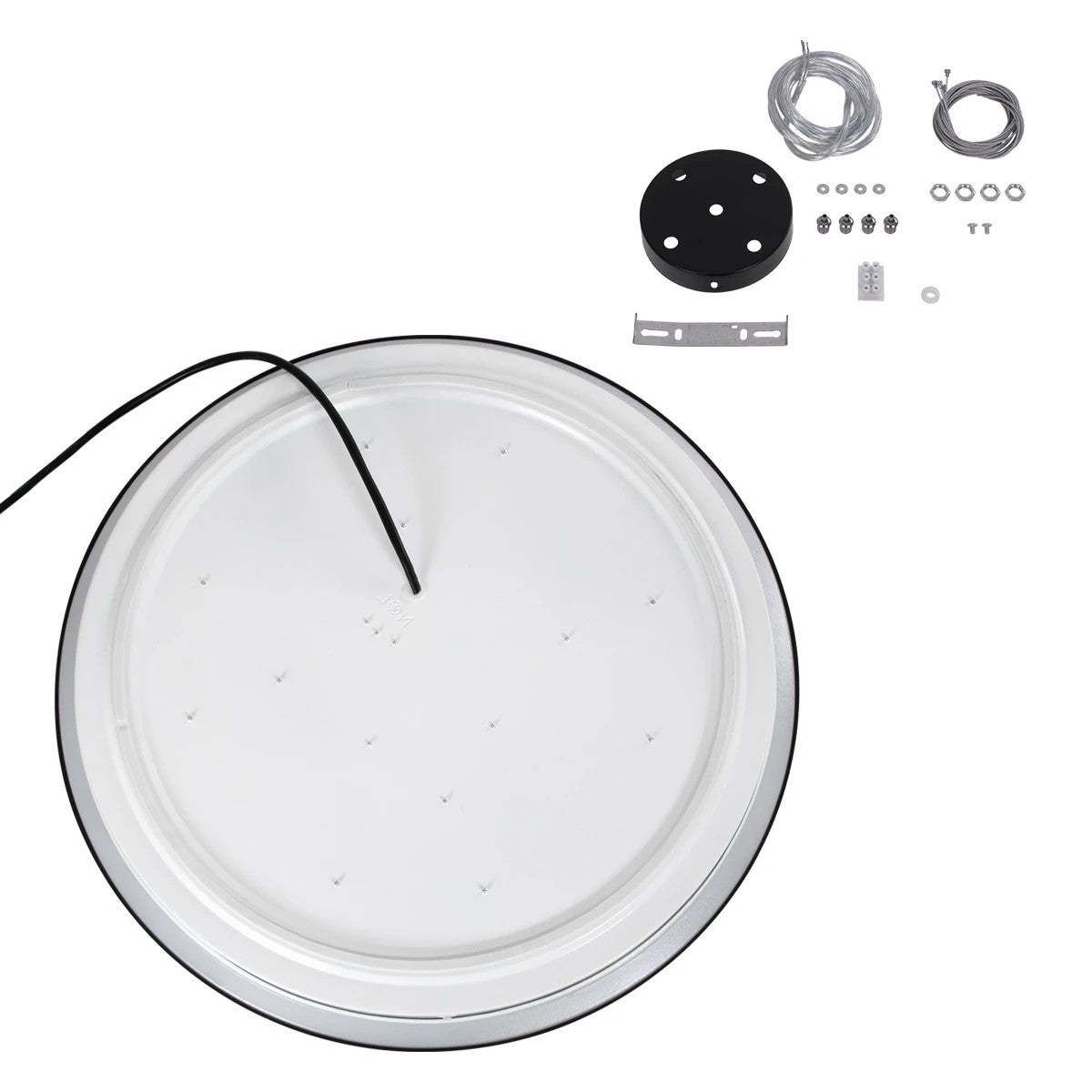 kelvo® BARCHETTA KLV-101-0266 Κρεμαστό Φωτιστικό Οροφής LED 72W 7200lm 120° AC 220-240V IP20 Ρυθμιζόμενο Λευκό CCT με Χειριστήριο από 2700K έως 6000K Dimmable - Lumileds SMD Chip - Μαύρο & Σαμπανιζέ Χρυσό Ματ - Μ48 x Π48 x Υ8.2cm - 3 Χρόνια Εγγύηση