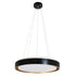 kelvo® BARCHETTA KLV-101-0266 Κρεμαστό Φωτιστικό Οροφής LED 72W 7200lm 120° AC 220-240V IP20 Ρυθμιζόμενο Λευκό CCT με Χειριστήριο από 2700K έως 6000K Dimmable - Lumileds SMD Chip - Μαύρο & Σαμπανιζέ Χρυσό Ματ - Μ48 x Π48 x Υ8.2cm - 3 Χρόνια Εγγύηση