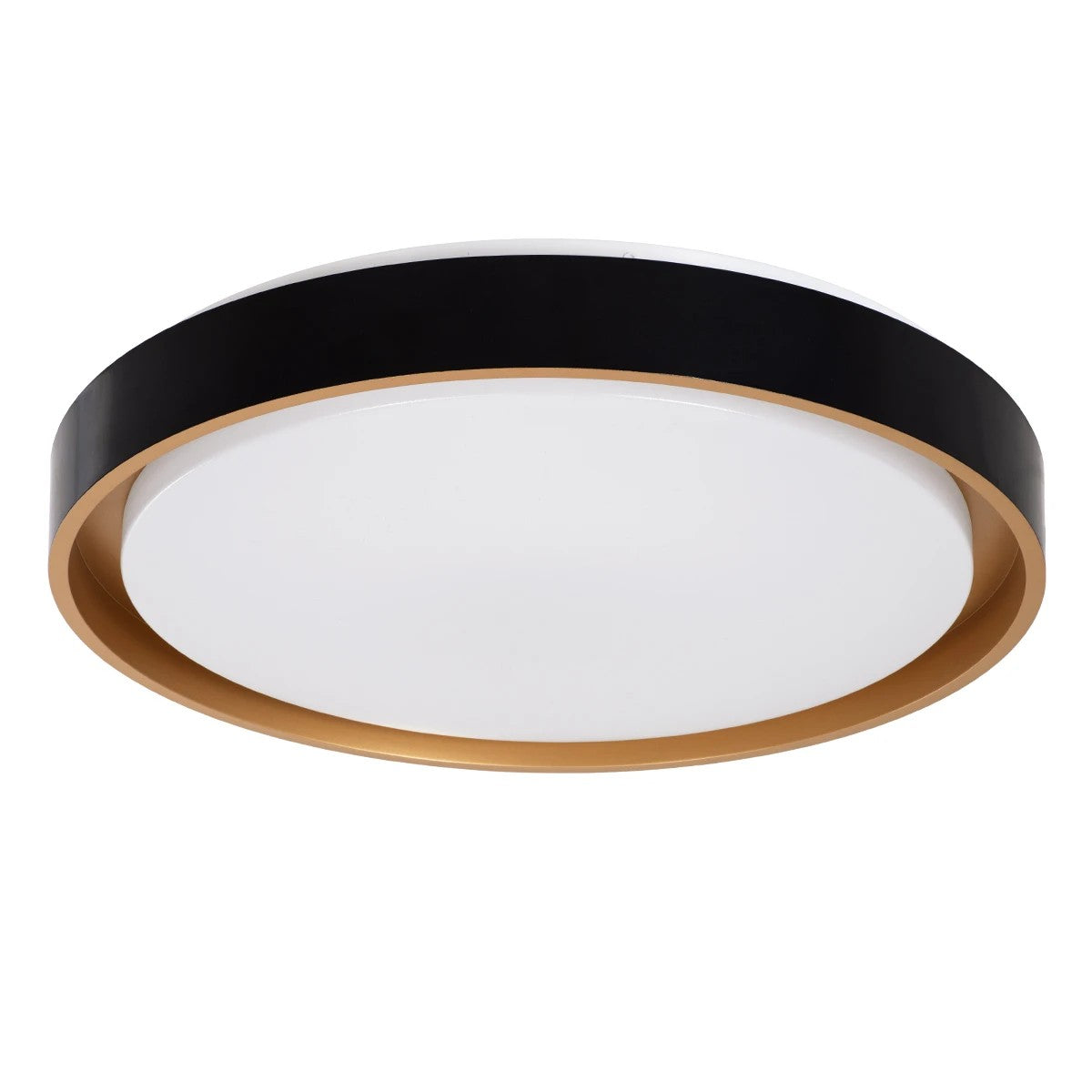 kelvo® BARCHETTA KLV-101-0266-V2 Φωτιστικό Οροφής LED 72W 7200lm 120° AC 220-240V IP20 Ρυθμιζόμενο Λευκό CCT με Χειριστήριο από 2700K έως 6000K Dimmable - Lumileds SMD Chip - Μαύρο & Σαμπανιζέ Χρυσό Ματ - Μ48 x Π48 x Υ8.2cm - 3 Χρόνια Εγγύηση