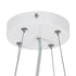 kelvo® BARCHETTA KLV-101-0267 Κρεμαστό Φωτιστικό Οροφής LED 72W 7200lm 120° AC 220-240V IP20 Ρυθμιζόμενο Λευκό CCT με Χειριστήριο από 2700K έως 6000K Dimmable - Lumileds SMD Chip - Λευκό & Σαμπανιζέ Χρυσό Ματ - Μ48 x Π48 x Υ8.2cm - 3 Χρόνια Εγγύηση