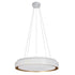 kelvo® BARCHETTA KLV-101-0267 Κρεμαστό Φωτιστικό Οροφής LED 72W 7200lm 120° AC 220-240V IP20 Ρυθμιζόμενο Λευκό CCT με Χειριστήριο από 2700K έως 6000K Dimmable - Lumileds SMD Chip - Λευκό & Σαμπανιζέ Χρυσό Ματ - Μ48 x Π48 x Υ8.2cm - 3 Χρόνια Εγγύηση