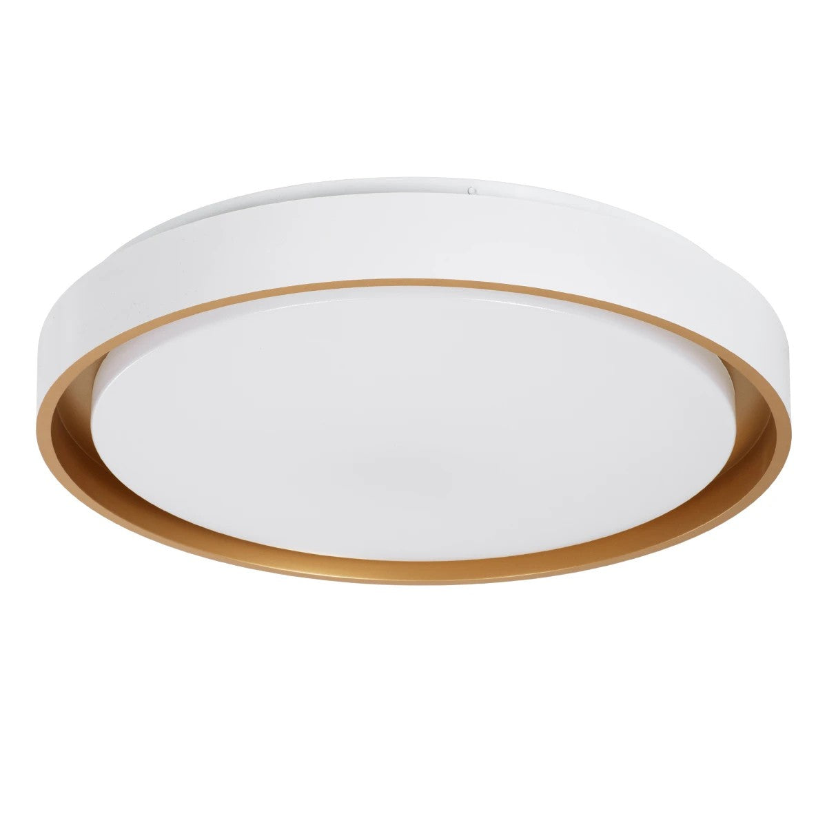 kelvo® BARCHETTA KLV-101-0267-V2 Φωτιστικό Οροφής LED 72W 7200lm 120° AC 220-240V IP20 Ρυθμιζόμενο Λευκό CCT με Χειριστήριο από 2700K έως 6000K Dimmable - Lumileds SMD Chip - Λευκό & Σαμπανιζέ Χρυσό Ματ - Μ48 x Π48 x Υ8.2cm - 3 Χρόνια Εγγύηση