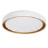 kelvo® BARCHETTA KLV-101-0267-V2 Φωτιστικό Οροφής LED 72W 7200lm 120° AC 220-240V IP20 Ρυθμιζόμενο Λευκό CCT με Χειριστήριο από 2700K έως 6000K Dimmable - Lumileds SMD Chip - Λευκό & Σαμπανιζέ Χρυσό Ματ - Μ48 x Π48 x Υ8.2cm - 3 Χρόνια Εγγύηση