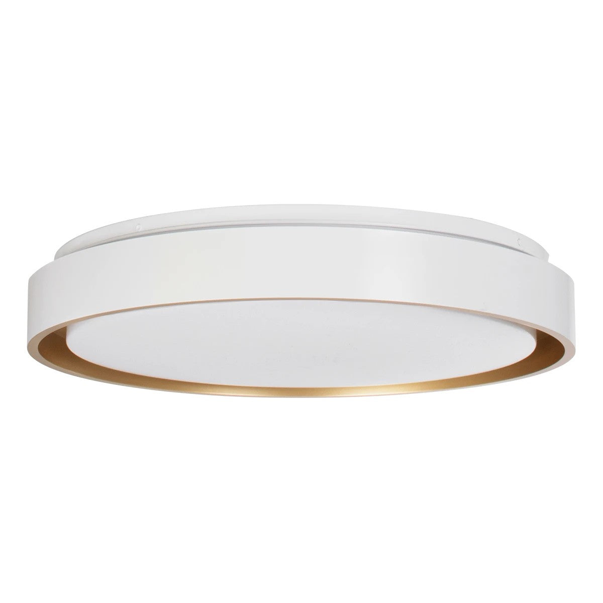 kelvo® BARCHETTA KLV-101-0267-V2 Φωτιστικό Οροφής LED 72W 7200lm 120° AC 220-240V IP20 Ρυθμιζόμενο Λευκό CCT με Χειριστήριο από 2700K έως 6000K Dimmable - Lumileds SMD Chip - Λευκό & Σαμπανιζέ Χρυσό Ματ - Μ48 x Π48 x Υ8.2cm - 3 Χρόνια Εγγύηση