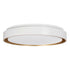 kelvo® BARCHETTA KLV-101-0267-V2 Φωτιστικό Οροφής LED 72W 7200lm 120° AC 220-240V IP20 Ρυθμιζόμενο Λευκό CCT με Χειριστήριο από 2700K έως 6000K Dimmable - Lumileds SMD Chip - Λευκό & Σαμπανιζέ Χρυσό Ματ - Μ48 x Π48 x Υ8.2cm - 3 Χρόνια Εγγύηση