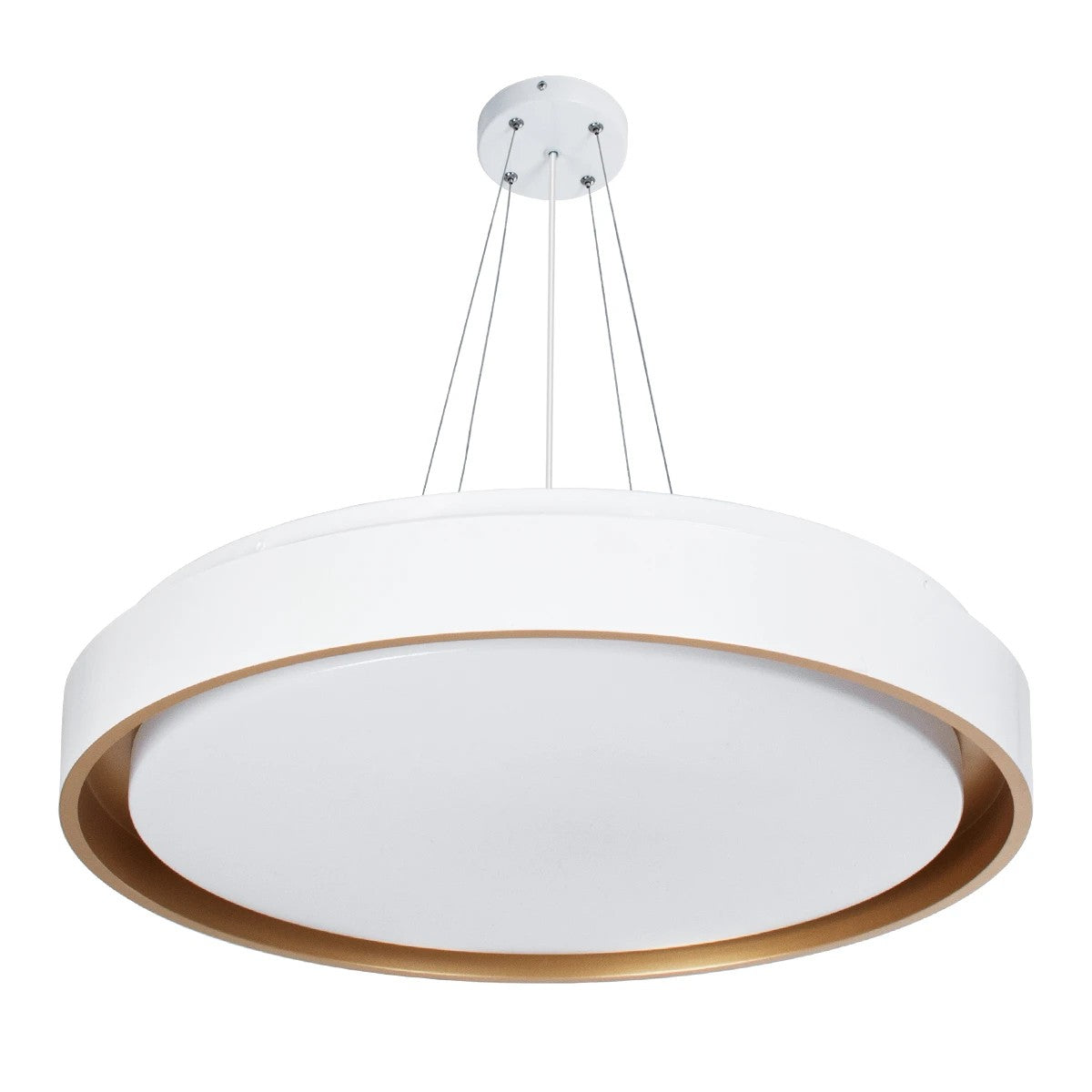 kelvo® BARCHETTA KLV-101-0267-V2 Φωτιστικό Οροφής LED 72W 7200lm 120° AC 220-240V IP20 Ρυθμιζόμενο Λευκό CCT με Χειριστήριο από 2700K έως 6000K Dimmable - Lumileds SMD Chip - Λευκό & Σαμπανιζέ Χρυσό Ματ - Μ48 x Π48 x Υ8.2cm - 3 Χρόνια Εγγύηση