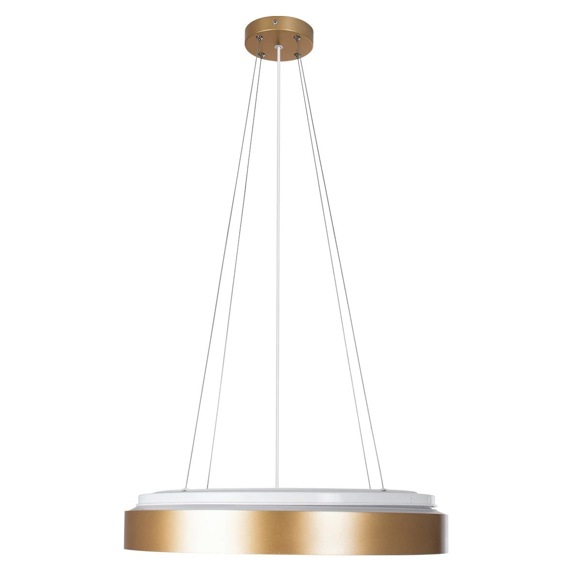 kelvo® BARCHETTA KLV-101-0268 Κρεμαστό Φωτιστικό Οροφής LED 72W 7200lm 120° AC 220-240V IP20 Ρυθμιζόμενο Λευκό CCT με Χειριστήριο από 2700K έως 6000K Dimmable - Lumileds SMD Chip - Σαμπανιζέ Χρυσό Ματ - Μ48 x Π48 x Υ8.2cm - 3 Χρόνια Εγγύηση