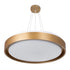kelvo® BARCHETTA KLV-101-0268-V2 Φωτιστικό Οροφής LED 72W 7200lm 120° AC 220-240V IP20 Ρυθμιζόμενο Λευκό CCT με Χειριστήριο από 2700K έως 6000K Dimmable - Lumileds SMD Chip - Σαμπανιζέ Χρυσό Ματ - Μ48 x Π48 x Υ8.2cm - 3 Χρόνια Εγγύηση