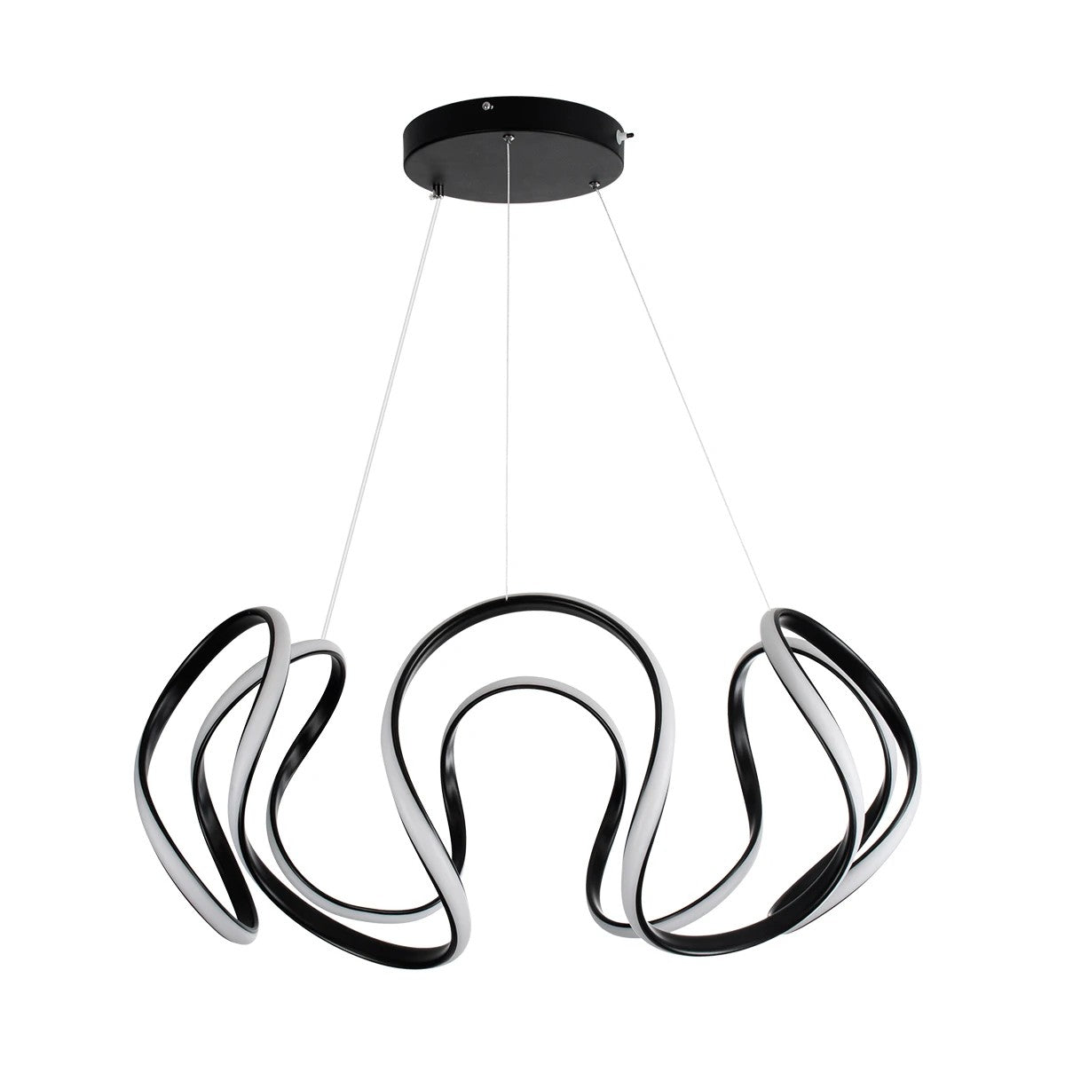 kelvo® TARANTULA KLV-101-0269 Κρεμαστό Φωτιστικό Οροφής LED 120W 12000lm 360° AC 220-240V IP20 Ρυθμιζόμενο Λευκό CCT με Χειριστήριο από 2700K έως 6000K Dimmable - Lumileds SMD Chip - Μαύρο Ματ - Μ78 x Π78 x Υ31.5cm - 3 Χρόνια Εγγύηση