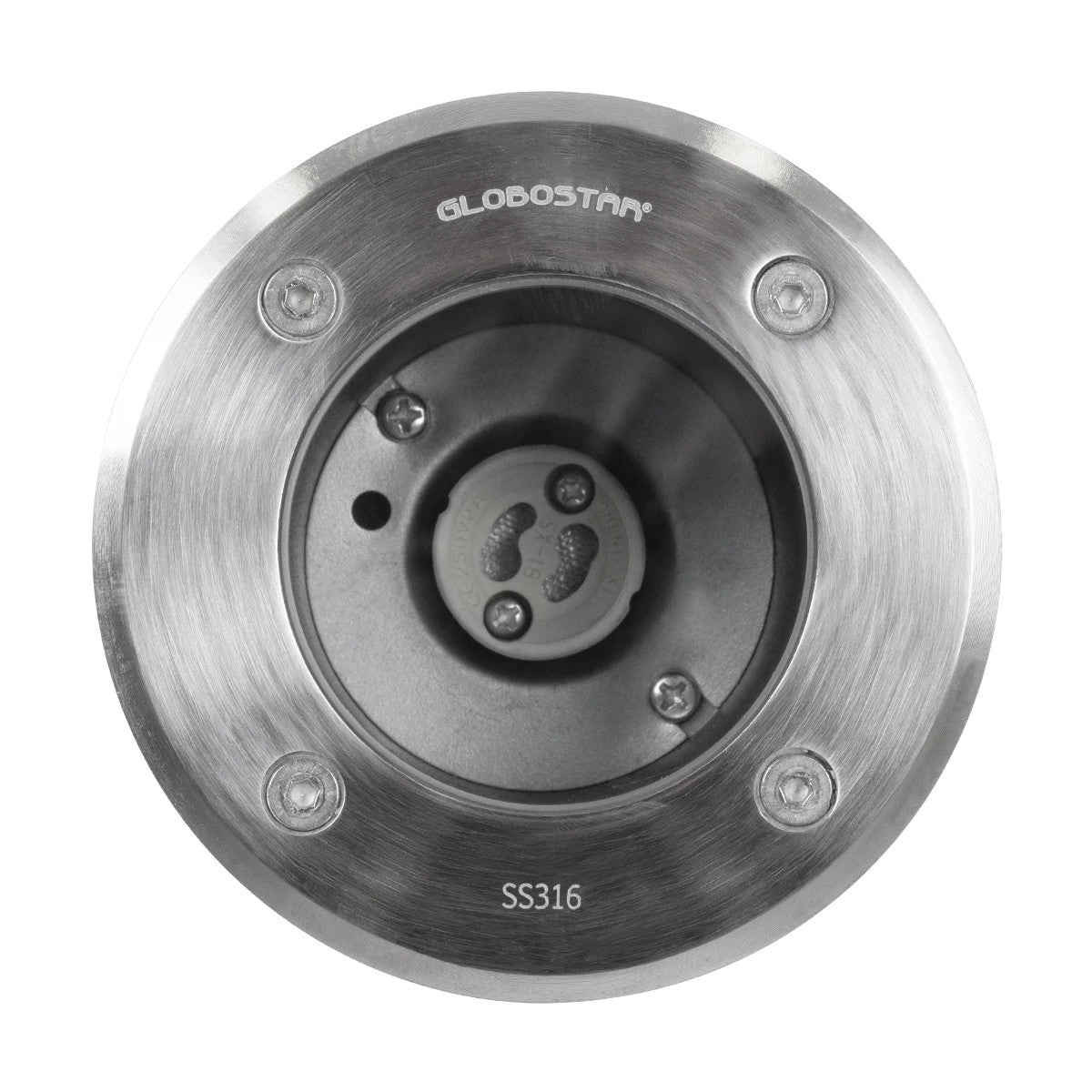 kelvo® KERIA KLV-101-0275 Χωνευτό Φωτιστικό Σποτ Δαπέδου για Λάμπα MR16 με Ντουί GU10 AC 220-240V Αδιάβροχο IP68 IK09 - Ανοξείδωτο Ατσάλι SS316 - Μ11 x Π11 x Υ11.5cm / Q10.4cm