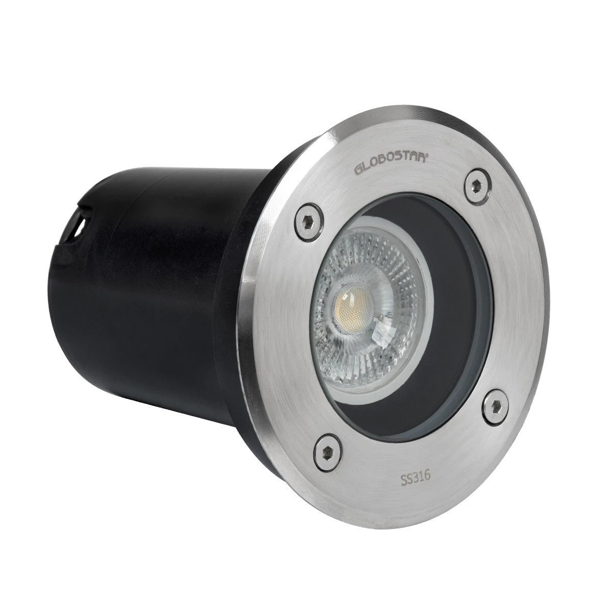 kelvo® KERIA KLV-101-0275 Χωνευτό Φωτιστικό Σποτ Δαπέδου για Λάμπα MR16 με Ντουί GU10 AC 220-240V Αδιάβροχο IP68 IK09 - Ανοξείδωτο Ατσάλι SS316 - Μ11 x Π11 x Υ11.5cm / Q10.4cm