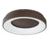 kelvo® SALEM KLV-101-0280 Φωτιστικό Οροφής LED 75W 7500lm 120° AC 220-240V IP20 Ρυθμιζόμενο Λευκό CCT με Χειριστήριο από 2700K έως 6000K Dimmable - Lumileds SMD Chip - Καφέ Ματ - Μ45 x Π45 x Υ9.5cm - 3 Χρόνια Εγγύηση