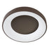 kelvo® SALEM KLV-101-0280 Φωτιστικό Οροφής LED 75W 7500lm 120° AC 220-240V IP20 Ρυθμιζόμενο Λευκό CCT με Χειριστήριο από 2700K έως 6000K Dimmable - Lumileds SMD Chip - Καφέ Ματ - Μ45 x Π45 x Υ9.5cm - 3 Χρόνια Εγγύηση