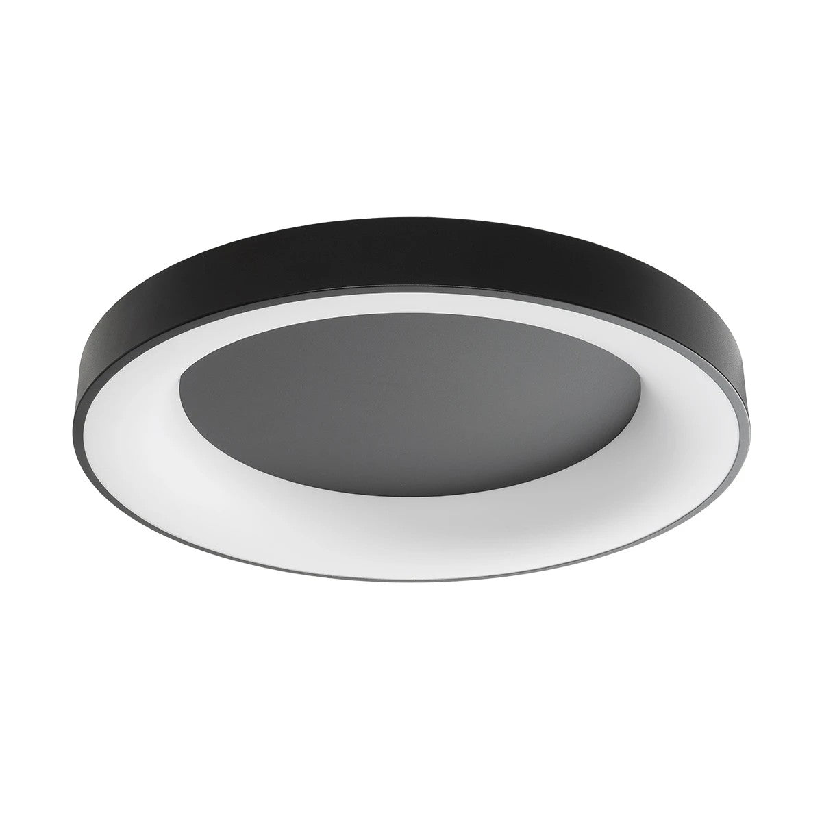 kelvo® SALEM KLV-101-0281 Φωτιστικό Οροφής LED 105W 10500lm 120° AC 220-240V IP20 Ρυθμιζόμενο Λευκό CCT με Χειριστήριο από 2700K έως 6000K Dimmable - Lumileds SMD Chip - Μαύρο Ματ - Μ60 x Π60 x Υ9.5cm - 3 Χρόνια Εγγύηση