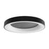 kelvo® SALEM KLV-101-0281 Φωτιστικό Οροφής LED 105W 10500lm 120° AC 220-240V IP20 Ρυθμιζόμενο Λευκό CCT με Χειριστήριο από 2700K έως 6000K Dimmable - Lumileds SMD Chip - Μαύρο Ματ - Μ60 x Π60 x Υ9.5cm - 3 Χρόνια Εγγύηση