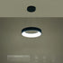 kelvo® SALEM KLV-101-0285 Κρεμαστό Φωτιστικό Οροφής LED 75W 7500lm 120° AC 220-240V IP20 Ρυθμιζόμενο Λευκό CCT με Χειριστήριο από 2700K έως 6000K Dimmable - Lumileds SMD Chip - Μαύρο Ματ - Μ45 x Π45 x Υ6cm - 3 Χρόνια Εγγύηση