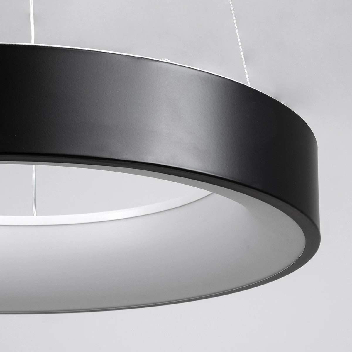 kelvo® SALEM KLV-101-0285 Κρεμαστό Φωτιστικό Οροφής LED 75W 7500lm 120° AC 220-240V IP20 Ρυθμιζόμενο Λευκό CCT με Χειριστήριο από 2700K έως 6000K Dimmable - Lumileds SMD Chip - Μαύρο Ματ - Μ45 x Π45 x Υ6cm - 3 Χρόνια Εγγύηση