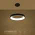 kelvo® SALEM KLV-101-0289 Κρεμαστό Φωτιστικό Οροφής LED 105W 10500lm 120° AC 220-240V IP20 Ρυθμιζόμενο Λευκό CCT με Χειριστήριο από 2700K έως 6000K Dimmable - Lumileds SMD Chip - Μαύρο Ματ - Μ60 x Π60 x Υ6cm - 3 Χρόνια Εγγύηση