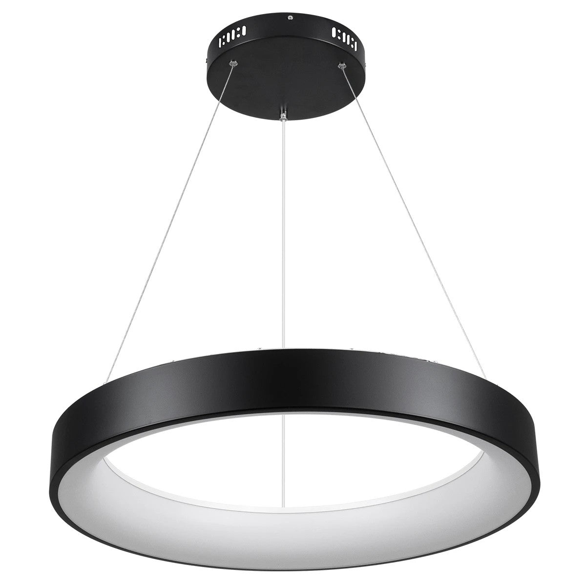 kelvo® SALEM KLV-101-0289 Κρεμαστό Φωτιστικό Οροφής LED 105W 10500lm 120° AC 220-240V IP20 Ρυθμιζόμενο Λευκό CCT με Χειριστήριο από 2700K έως 6000K Dimmable - Lumileds SMD Chip - Μαύρο Ματ - Μ60 x Π60 x Υ6cm - 3 Χρόνια Εγγύηση