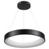 kelvo® SALEM KLV-101-0289 Κρεμαστό Φωτιστικό Οροφής LED 105W 10500lm 120° AC 220-240V IP20 Ρυθμιζόμενο Λευκό CCT με Χειριστήριο από 2700K έως 6000K Dimmable - Lumileds SMD Chip - Μαύρο Ματ - Μ60 x Π60 x Υ6cm - 3 Χρόνια Εγγύηση