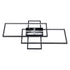 kelvo® QUADRA KLV-101-0293 Φωτιστικό Οροφής LED 100W 10000lm 120° AC 220-240V IP20 Ρυθμιζόμενο Λευκό CCT με Χειριστήριο από 2700K έως 6000K Dimmable - Lumileds SMD Chip - Μαύρο Ματ - Μ85 x Π45 x Υ9cm - 3 Χρόνια Εγγύηση