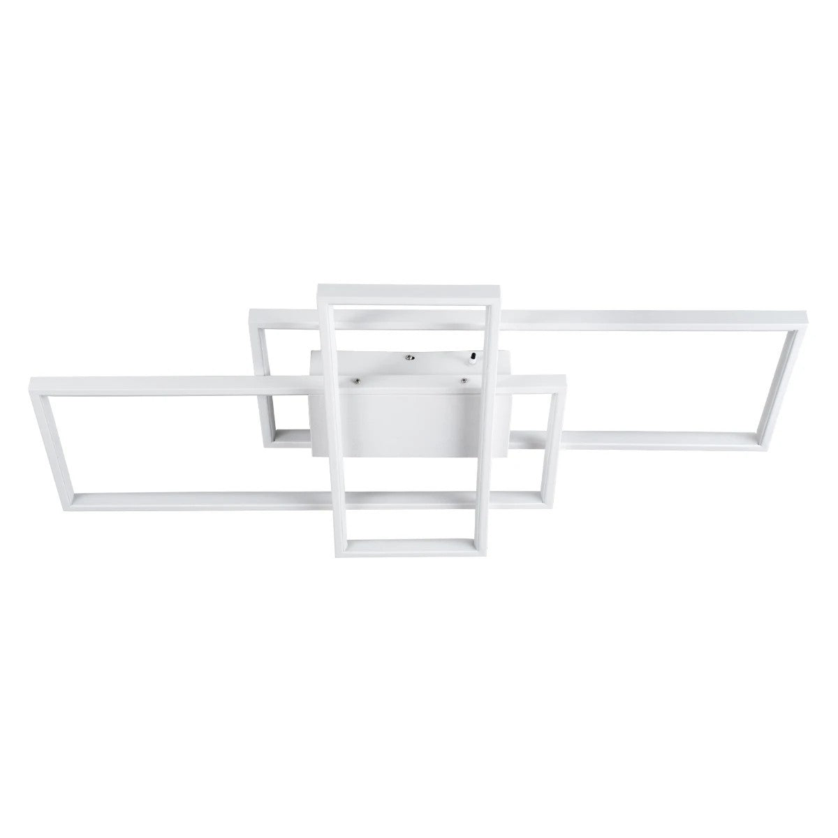 kelvo® QUADRA KLV-101-0294 Φωτιστικό Οροφής LED 100W 10000lm 120° AC 220-240V IP20 Ρυθμιζόμενο Λευκό CCT με Χειριστήριο από 2700K έως 6000K Dimmable - Lumileds SMD Chip - Λευκό Ματ - Μ85 x Π45 x Υ9cm - 3 Χρόνια Εγγύηση