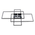 kelvo® QUADRA KLV-101-0296 Φωτιστικό Οροφής LED 120W 12000lm 120° AC 220-240V IP20 Ρυθμιζόμενο Λευκό CCT με Χειριστήριο από 2700K έως 6000K Dimmable - Lumileds SMD Chip - Μαύρο Ματ - Μ105 x Π60 x Υ9cm - 3 Χρόνια Εγγύηση