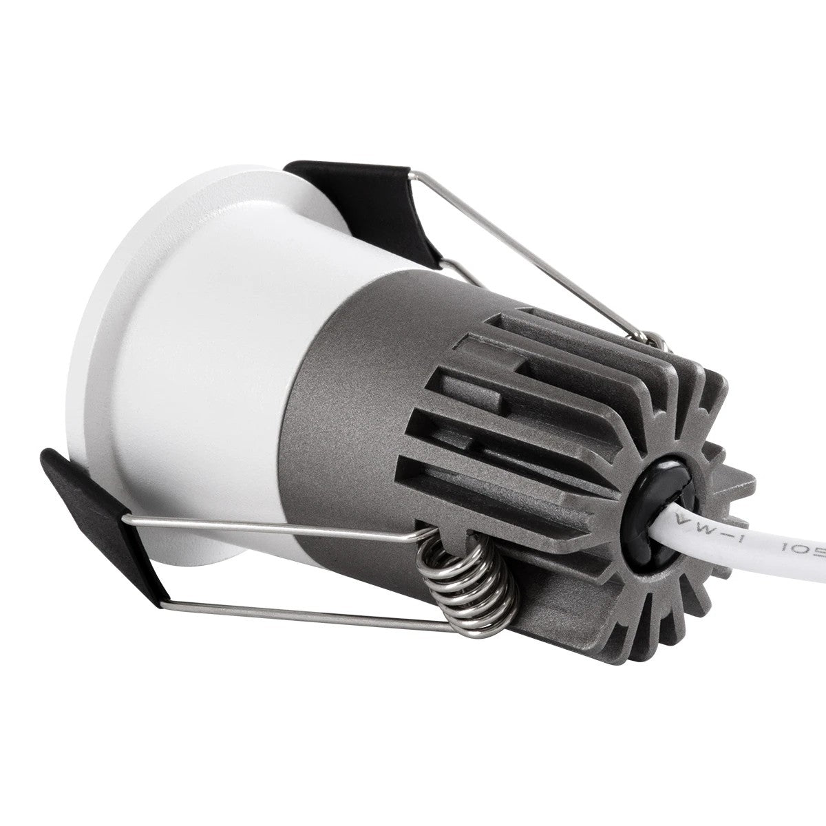 kelvo® DOT KLV-101-0304 Χωνευτό Φωτιστικό Downlight Σποτ LED 5W 650lm 38° AC 220-240V IP20 Φυσικό Λευκό 4500K - Bridgelux COB Chip & TÜV SÜD Driver - Λευκό Ματ - Μ4 x Π4 x Υ5.9cm / Q3.5cm - 5 Χρόνια Εγγύηση