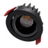 kelvo® LEO KLV-101-0311 Χωνευτό Κινούμενο Φωτιστικό Downlight Σποτ με Honeycomb Anti-Glare Reflector LED 10W 1250lm