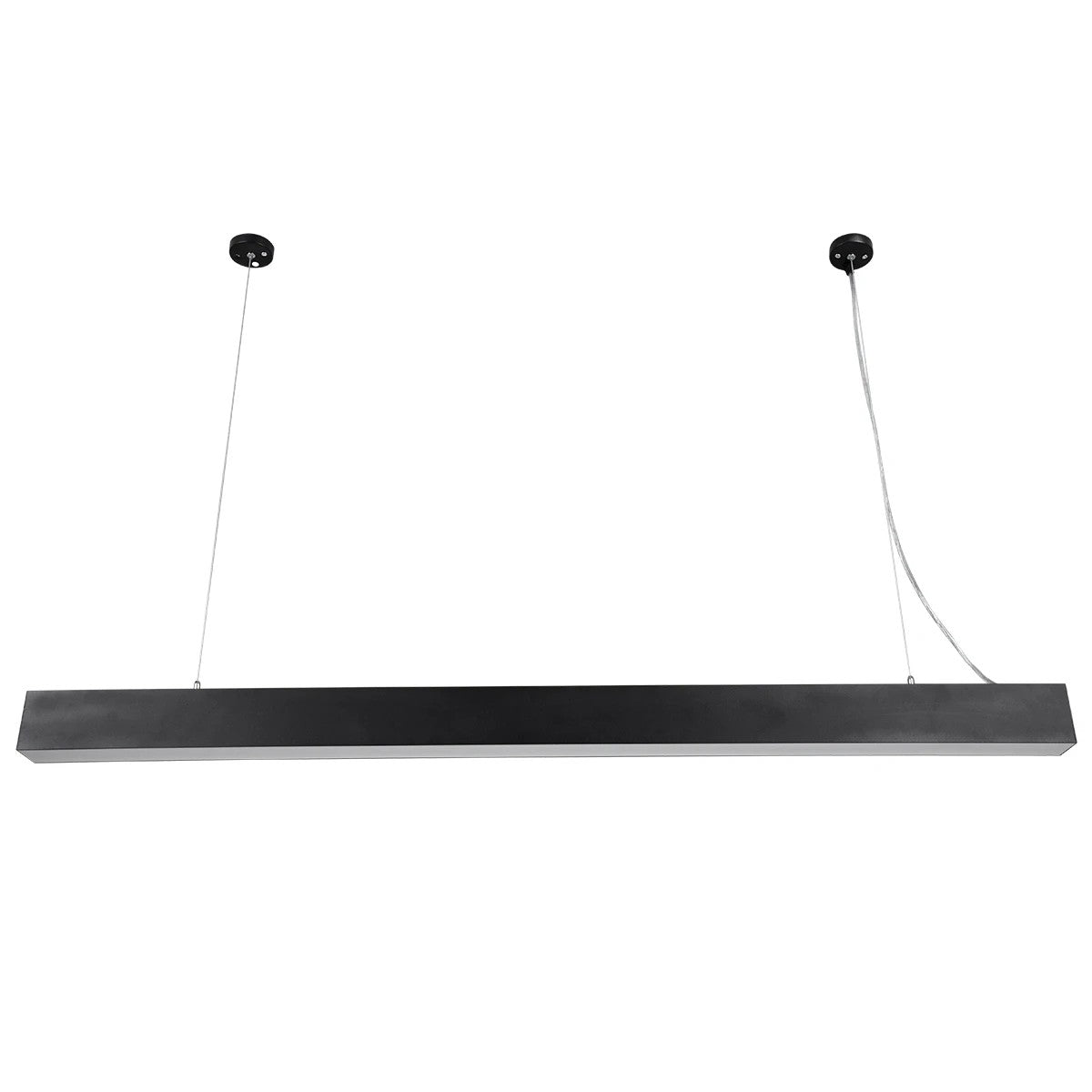 kelvo® ORION KLV-101-0362 Κρεμαστό Γραμμικό Φωτιστικό Οροφής LED 72W 7200lm 120° AC 220-240V IP20 Ρυθμιζόμενο Λευκό CCT με Χειριστήριο από 2700K έως 6000K Dimmable - Lumileds SMD Chip - Μαύρο Ματ - Μ120 x Π5 x Υ7.5cm - 3 Χρόνια Εγγύηση