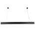 kelvo® ORION KLV-101-0362 Κρεμαστό Γραμμικό Φωτιστικό Οροφής LED 72W 7200lm 120° AC 220-240V IP20 Ρυθμιζόμενο Λευκό CCT με Χειριστήριο από 2700K έως 6000K Dimmable - Lumileds SMD Chip - Μαύρο Ματ - Μ120 x Π5 x Υ7.5cm - 3 Χρόνια Εγγύηση