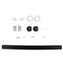 kelvo® ORION KLV-101-0362-V3 Φωτιστικό Τοίχου / Απλίκα LED 72W 7200lm 120° AC 220-240V IP20 Ρυθμιζόμενο Λευκό CCT με Χειριστήριο από 2700K έως 6000K Dimmable - Lumileds SMD Chip - Μαύρο Ματ - Μ120 x Π5 x Υ7.5cm - 3 Χρόνια Εγγύηση